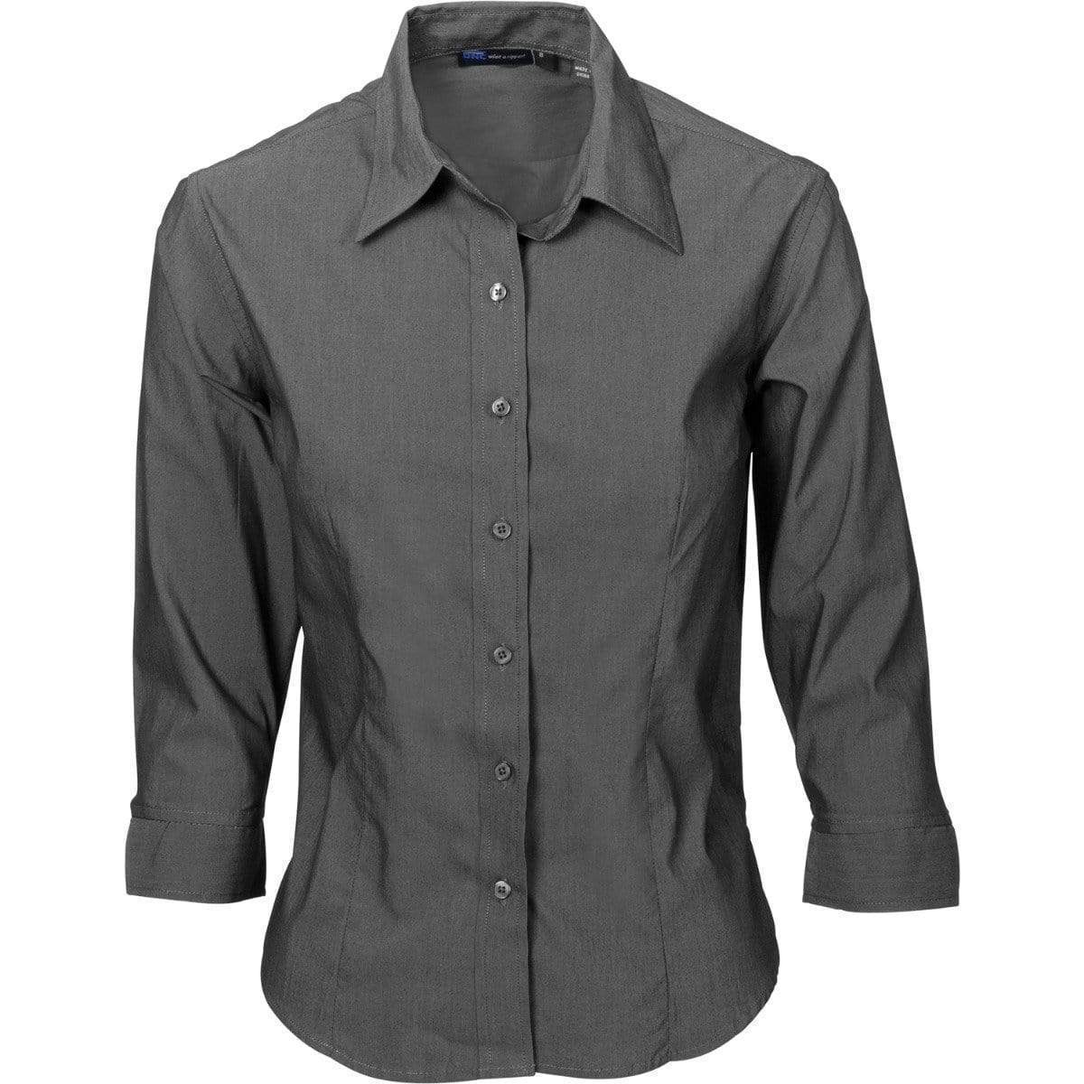 Dnc Workwear Ladies Premier Stretch Poplin 3/4 Sleeve Business Shirt - 4232 Corporate Wear DNC Workwear Slate 6 
